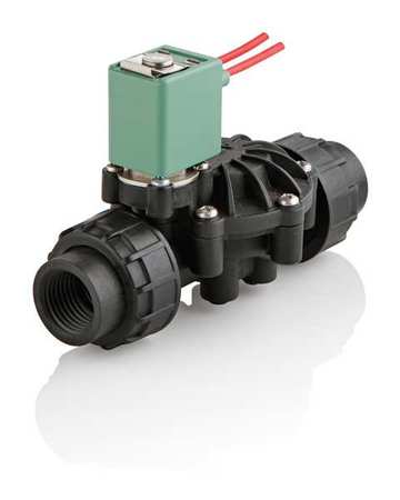 ASCO 24V DC Polymide, Polyphenylene Ether Solenoid Valve, Normally Closed, 3/4 in Pipe Size 8212A037L1100F1