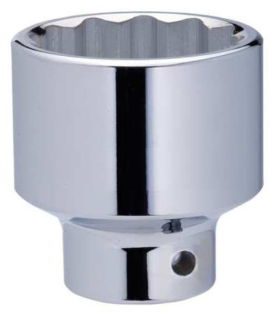 WESTWARD 3/4 in Drive, 55mm 12 pt Metric Socket, 12 Points 20HW72