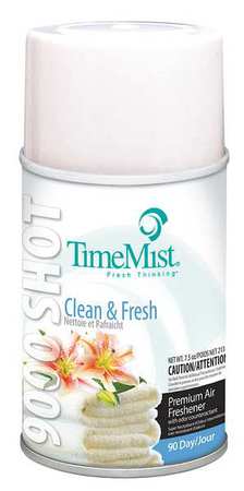Timemist Air Freshener Refill, Clean N Fresh, PK4 1042637