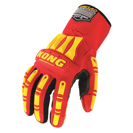 KONG Cut Resistant Impact Coated Gloves, A5 Cut Level, Silicone, L, 1 PR KRC5-04-L