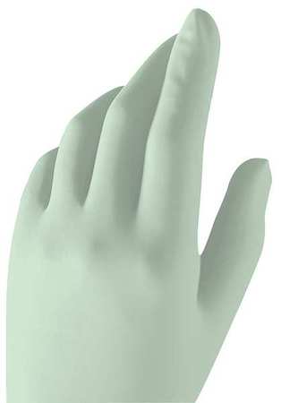 Micro-Touch Disposable Gloves, 6.7 mil Palm, Natural Rubber Latex, Powder-Free, M, 100 PK, Light Green 303015