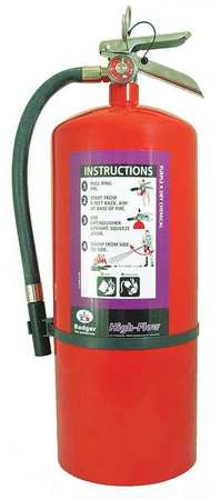 BADGER Fire Extinguisher, 60B:C, Dry Chemical, 20 lb B20P-HF