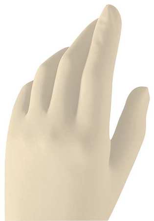 Gammex Disposable Gloves, 6.30 mil Palm, Neoprene, Powder-Free, M, 1 PR, White 113670