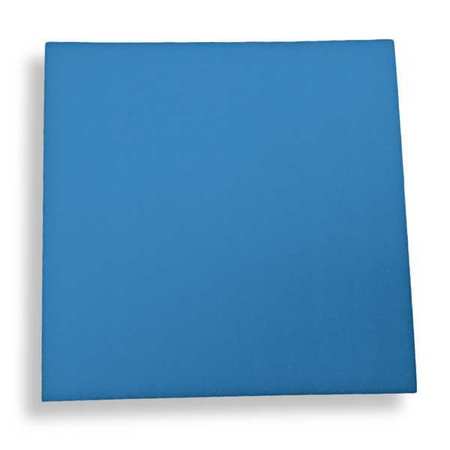 ZORO SELECT Foam Sheet, Crosslink, 24 in W, 48 in L, 1/4 in Thick, Blue ZUSA-XPE-119