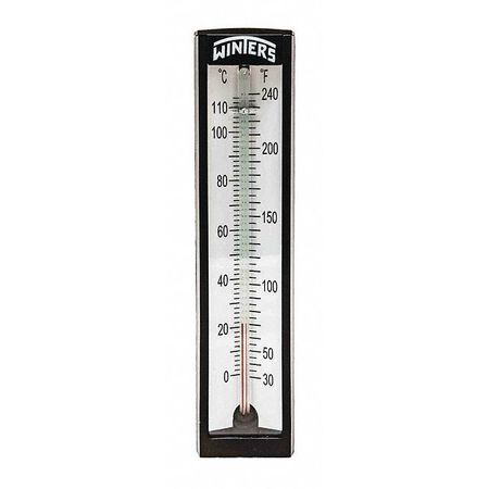 WINTERS Thermometer, Analog, -40to400 F, 1/2" NPT TAS150LF.