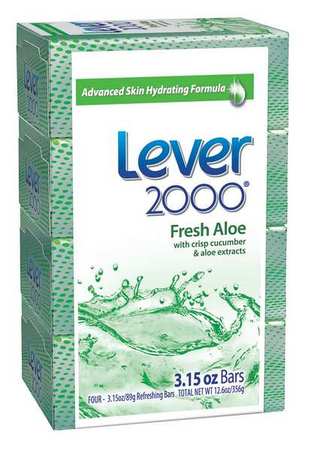 Lever 2000 Bar Soap, 3.15 Oz., Fresh, Deodorant, PK48 CB327126