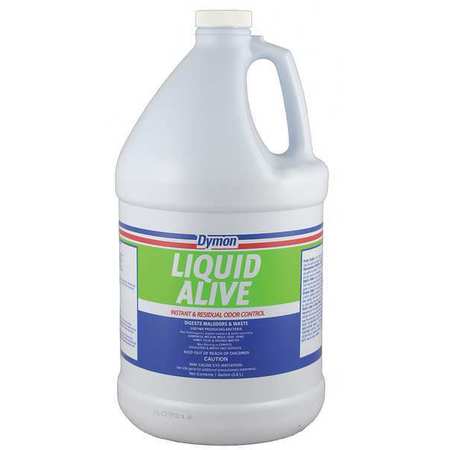 Dymon Liquid Alive Odor Eliminator, Jug, 1 Gal, Ready to Use Liquid, 4 Pack 33601