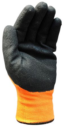 Ansell Hi-Vis Cut Resistant Coated Gloves, A2 Cut Level, Nitrile, 11, 1 PR 97-011