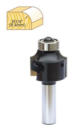 WESTWARD Router Bit, Alloy Steel/Carbide, 1-1/4in. 20KY41