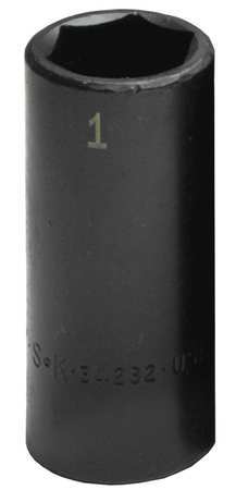 SK PROFESSIONAL TOOLS 3/4 in Drive Impact Socket Standard Socket, black oxide 87842S