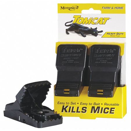 TOMCAT Mouse Trap, 2-1/2 In. L, 5 In. W, PK2 33536