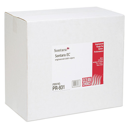HOSPECO Disposable Wipes, White, Box, 100 Wipes, 9" x 16-1/2" M-PR931