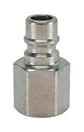 SNAP-TITE Hydraulic Quick Connect Hose Coupling, Steel Body, Ball Lock, 3/8"-18 Thread Size, H Series PHN6-6F