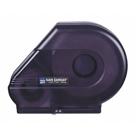 SAN JAMAR Tissue Dispenser, 9 - 10-1/2 In Rolls, Blk R3090TBK