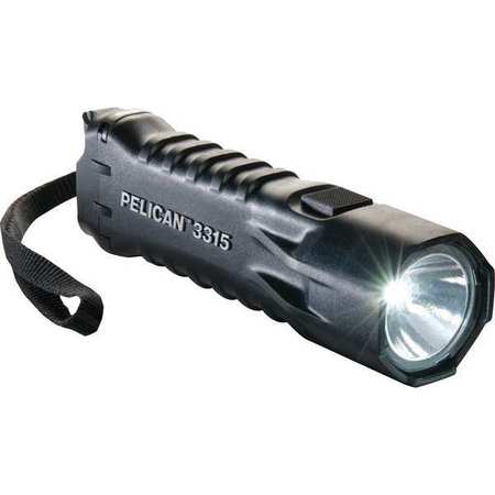 Pelican Black No Led Industrial Handheld Flashlight, 160 lm 3315C-B