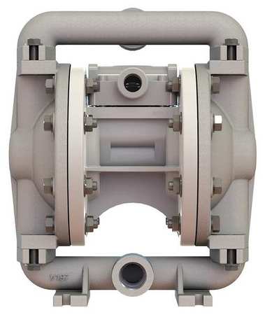 Versa-Matic Double Diaphragm Pump, Aluminum, Air Operated, PTFE, 12 GPM E5AP5T559C