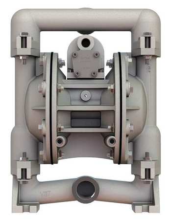 Versa-Matic Double Diaphragm Pump, Stainless steel, Air Operated, PTFE, 49 GPM E1SA5T559C-ATEX