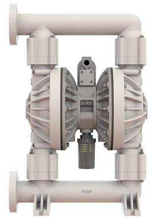 VERSA-MATIC Double Diaphragm Pump, Polypropylene, Air Operated, PTFE, 177 GPM E2PA5F5T9C