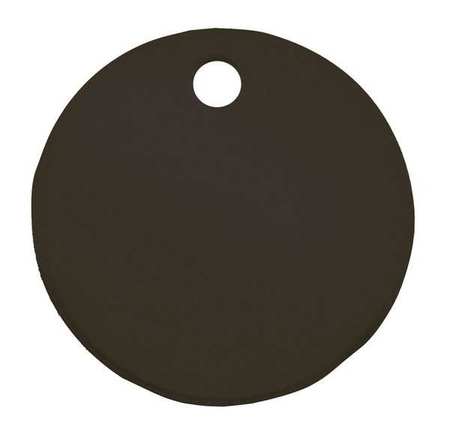 C.H. HANSON Blank Tag, Round, Black, PK5 43010