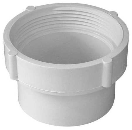Zoro Select PVC Fitting Cleanout Body, Spigot x FIP, 3 in Pipe Size 41629