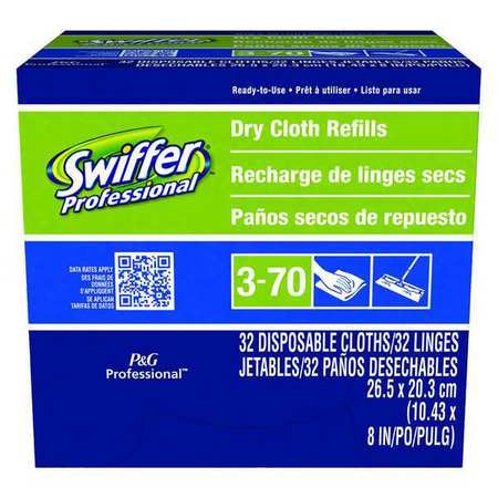 SWIFFER Sweeper Refills, Cloth, 8"L, PK6 33407