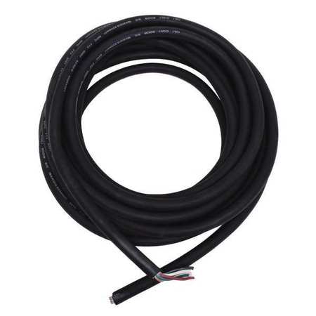 ZORO SELECT 18 AWG 6 Conductor Portable Cord 600V 25 ft. BK E3635