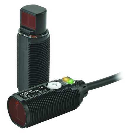 OMRON Photoelectric Sensor, Cylinder, Thru-Beam E3FA-TP21