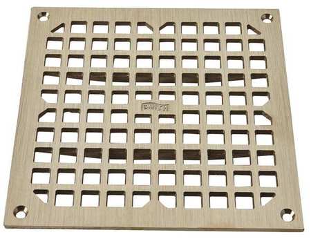 JAY R. SMITH MANUFACTURING Galvanized; Top: Nickel Bronze, Grate, Sanitary Drains 3100G