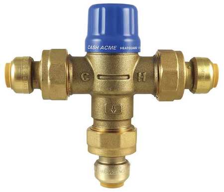 CASH ACME Thermostatic Mixing Valve, 3/4in., 200 psi HG110D