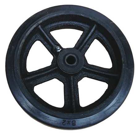 DAYTON Mold-On Rubber Wheel, 8 MH34D66901G
