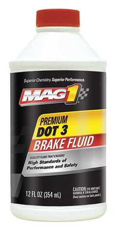 Mag 1 Brake Fluid, Liquid, Clear, 12 Oz MAG00122