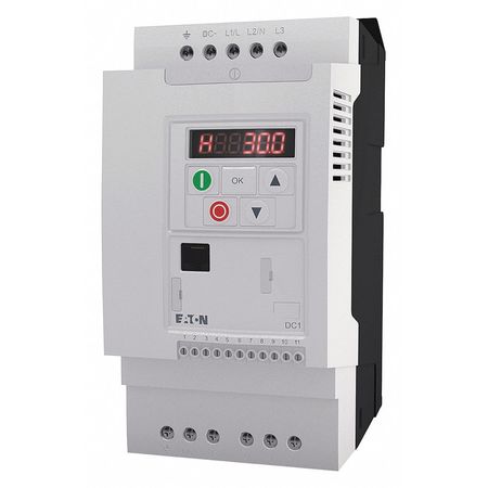 EATON Variable Frequency Drive, 3 HP, 380-480V, Cutler-Hammer DC1-345D8NB-A20CE1