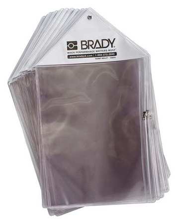 Brady Scafftag Permit Wallet, Plastic PW-PW A4 1