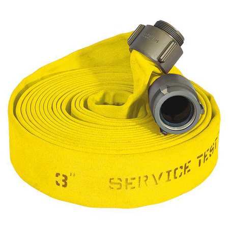 JAFLINE HD Attack Line Fire Hose, 100 ft., Yellow G52H3HDY100