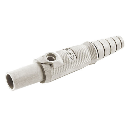 HUBBELL Single Pole Connector, Female, White HBL15FBW