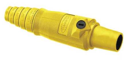 HUBBELL Connector, 3R, 4X, 12, Female, Yellow, 2/0 to 4/0 HBL400FY