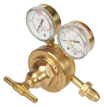 VICTOR Gas Regulator, Single Stage, CGA-300, 2 to 15 psi, Use With: Acetylene 0781-0583