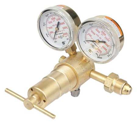 VICTOR Gas Regulator, Single Stage, CGA-580, 50 to 750 psi, Use With: Argon, Helium, Nitrogen 0781-1408