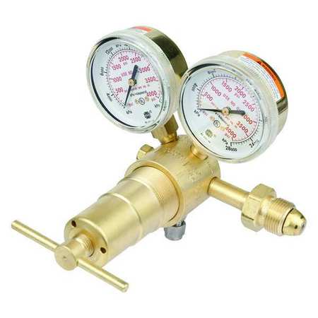 VICTOR Gas Regulator, Single Stage, CGA-580, 100 to 1500 psi, Use With: Argon, Helium, Nitrogen 0781-1428