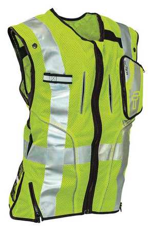 FALLTECH Construction Safety Vest, Lime, L/XL G5050LX
