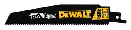DEWALT 6" 10TPI 2X Recip Blade 5pk DWA4176