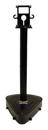 ZORO SELECT X-Treme Duty Stanchion - 46.5" Height, Black (2-pack) 92303-2