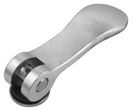 Kipp Cam Lever Size: 9 D=8-32, A=36, 2, B=14, 4, Aluminum Black Powder-Coated, Comp: Steel K0005.95011AE