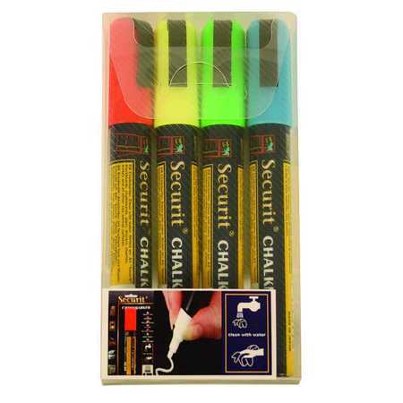 American Metalcraft Water Resistant, Chalk Marker, Assorted Colors SMA510V4