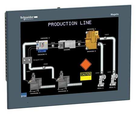 SCHNEIDER ELECTRIC Touch Panel, 12.1in TFT Color, 96 MB Flash HMIGTO6310