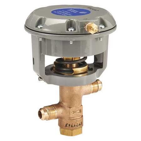 JOHNSON CONTROLS Pneumatic Flare Valve, Brass, 1/2 in. V-3966-1001