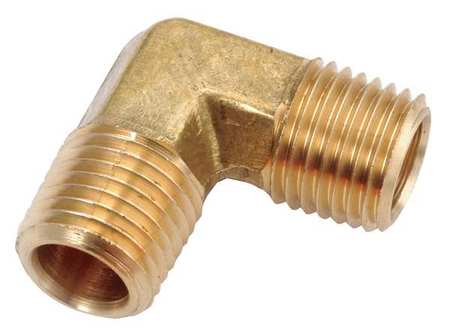 ZORO SELECT Low Lead Brass Male Elbow, 1/2" Pipe Size 706230-08