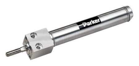 PARKER Air Cylinder, 1 1/2 in Bore, 1 in Stroke, Round Body Single Acting 1.50BFNSR01.00