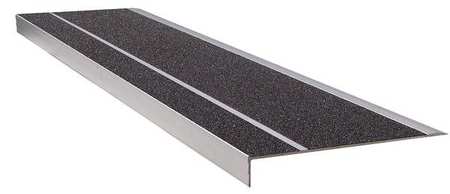 Wooster Products Stair Tread, Black, 60in W, Extruded Alum 300BLA5