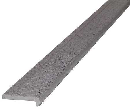 WOOSTER PRODUCTS Stair Nosing, Gray, 60in W, Cast Alum, AG101SP.3-5 AG101SP.3-5